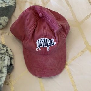 Red Arkansas hat